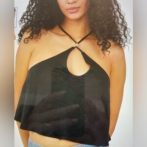 Free People Black Women's Halter Top